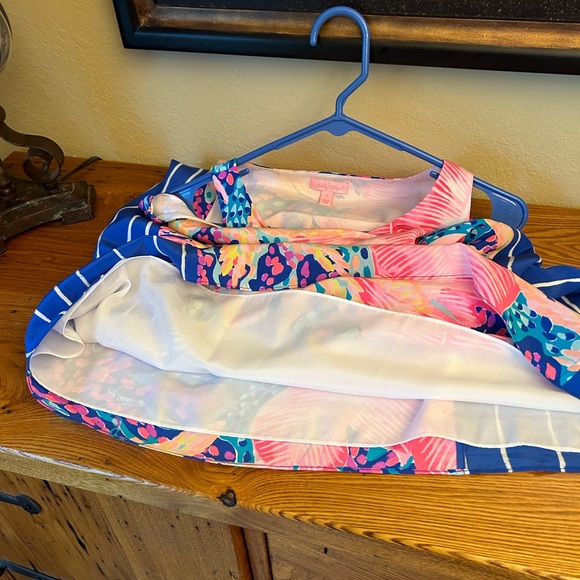 Lily Pulitzer - Jackie Silk Shift Dress size s small floral lined - Picture 6 of 9